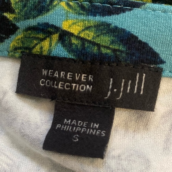 J.Jill Wearever Collection Floral V-Neck Midi Spring Stretch Dress Small - Picture 4 of 14